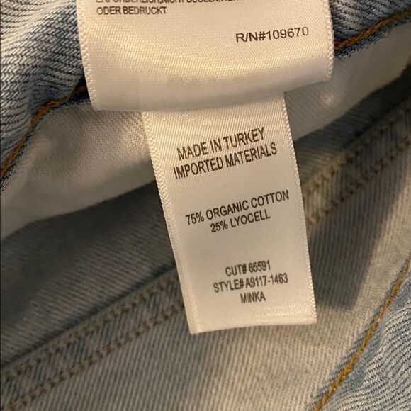 Agolde Minka Denim Cargo Pants Size 28 - Picture 8 of 16